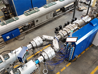 LSDP-110 PVC Dual Pipe Extrusion Line