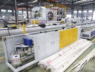 Video | LSDP&nbsp;63&nbsp;PVC&nbsp;Dual&nbsp;Pipe&nbsp;Extrusion&nbsp;Line&nbsp;w/online&nbsp;Packing