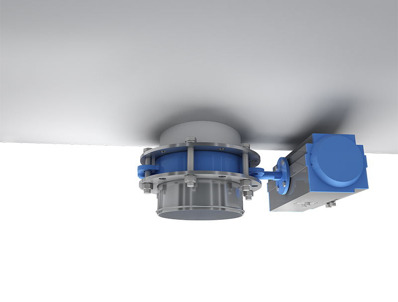 Material discharging port