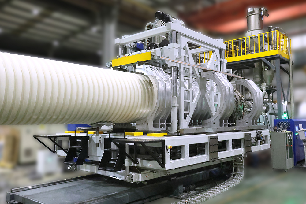 1500 PVC Double-Wall Corrugated Pipe Line Successful Trail Test