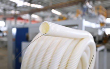 Online Auto Coiler for Single Wall Corrugated Pipe with Wire