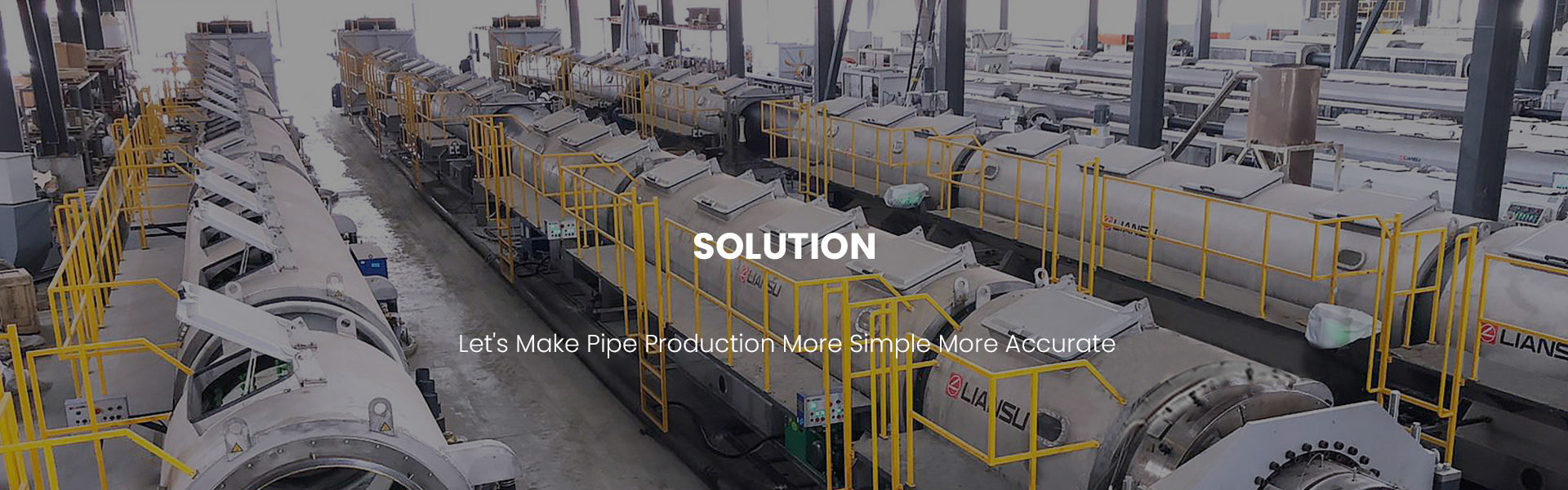 LlANSU offer size range from 20~1600 mm with high speed HDPE extrusion lines, suitable for mono layer and multi layer pipe extrusion.