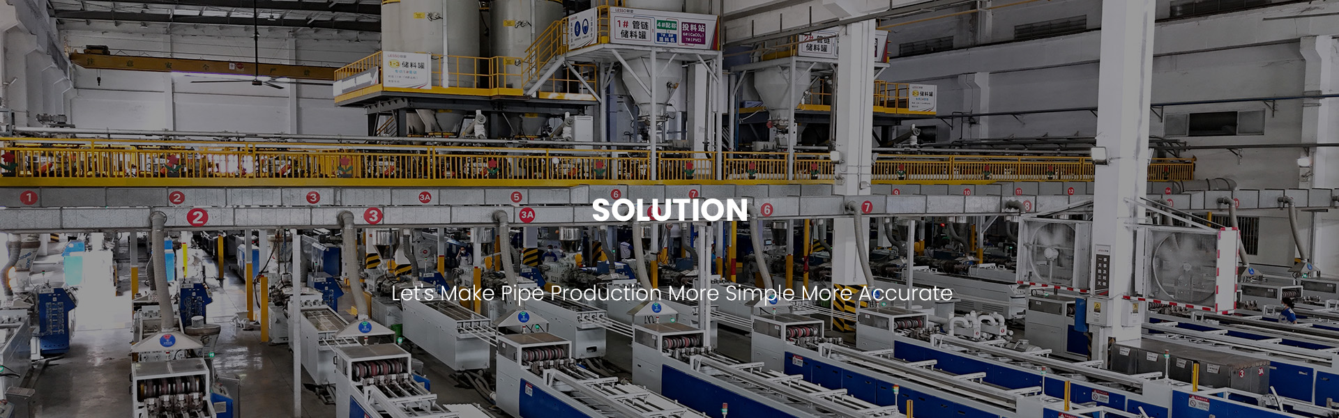 LIANSU offer a completed solution on high efficiency and flexible PVC pipe production.Closed-loop control from material feeding to end products.